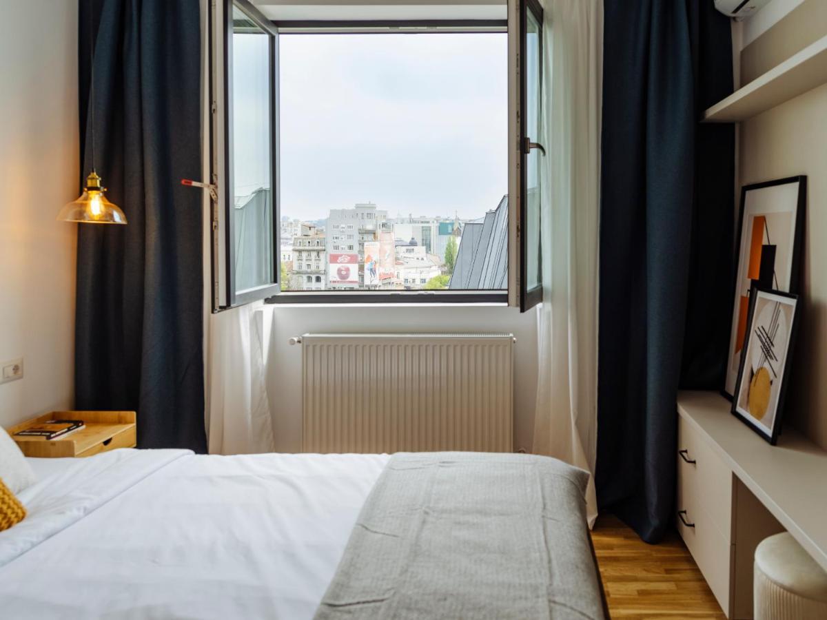 Sunny 2Br Flat - Top Location - Amazing Balcony Bukarest Kültér fotó