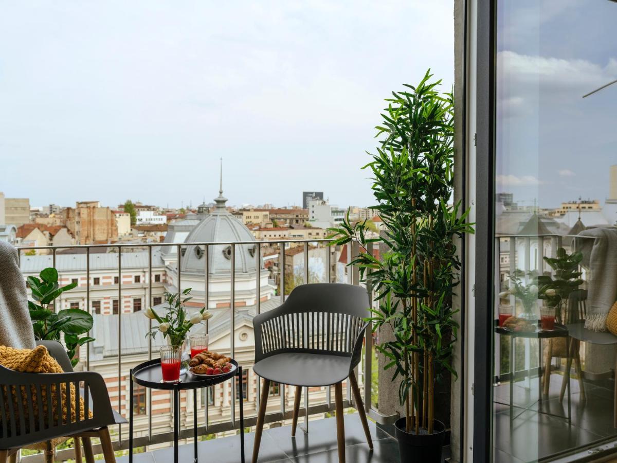 Sunny 2Br Flat - Top Location - Amazing Balcony Bukarest Kültér fotó